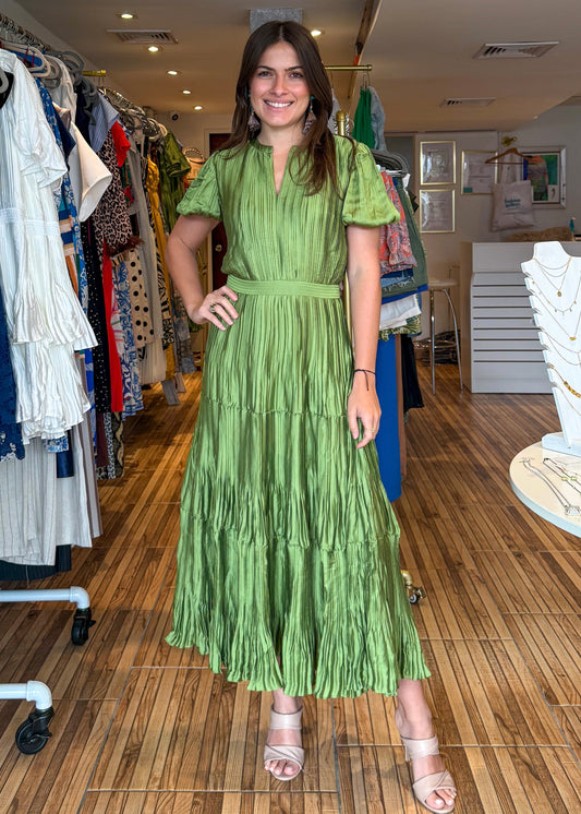Meredith Olive Green Maxi Dress