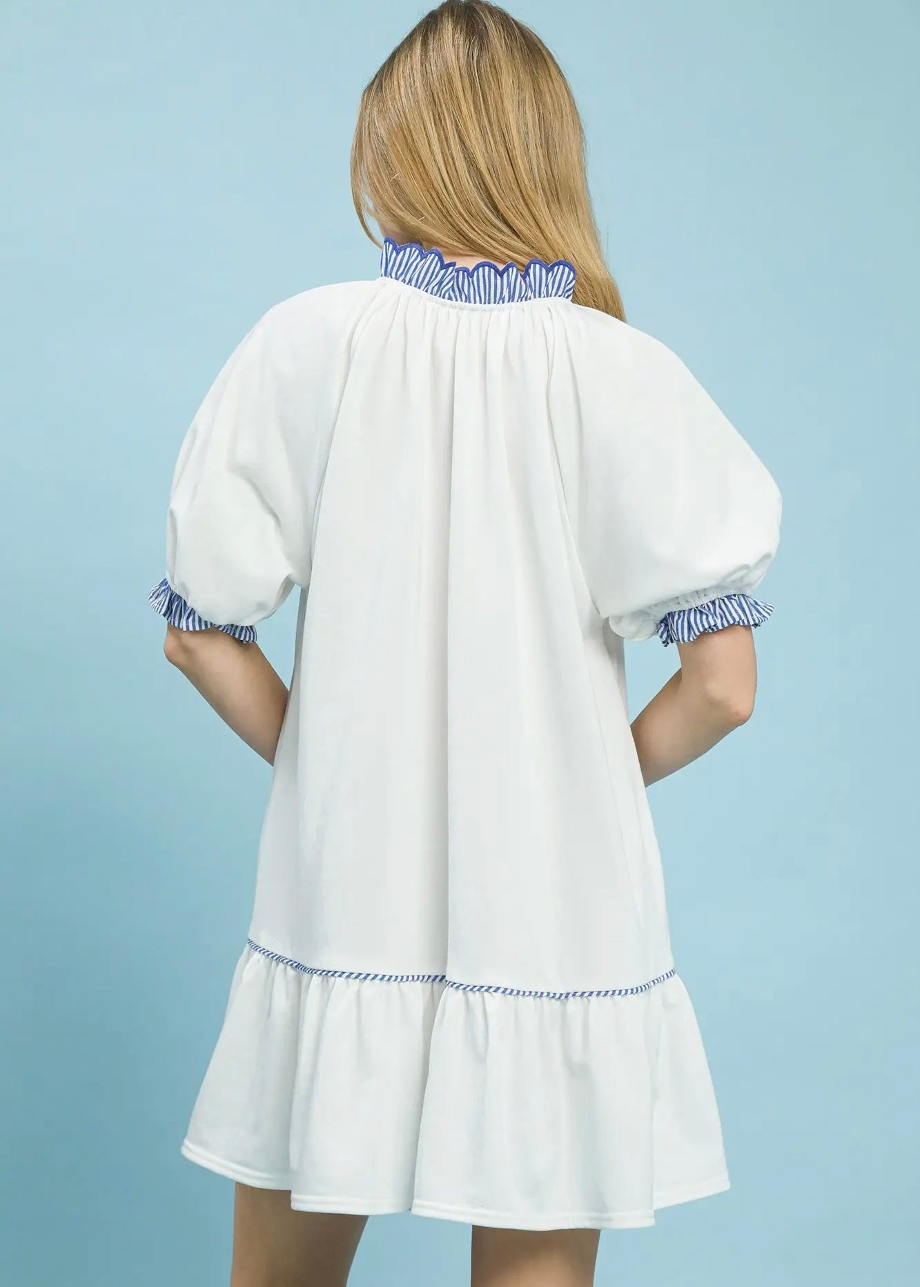 Georgina Off White Short Dress