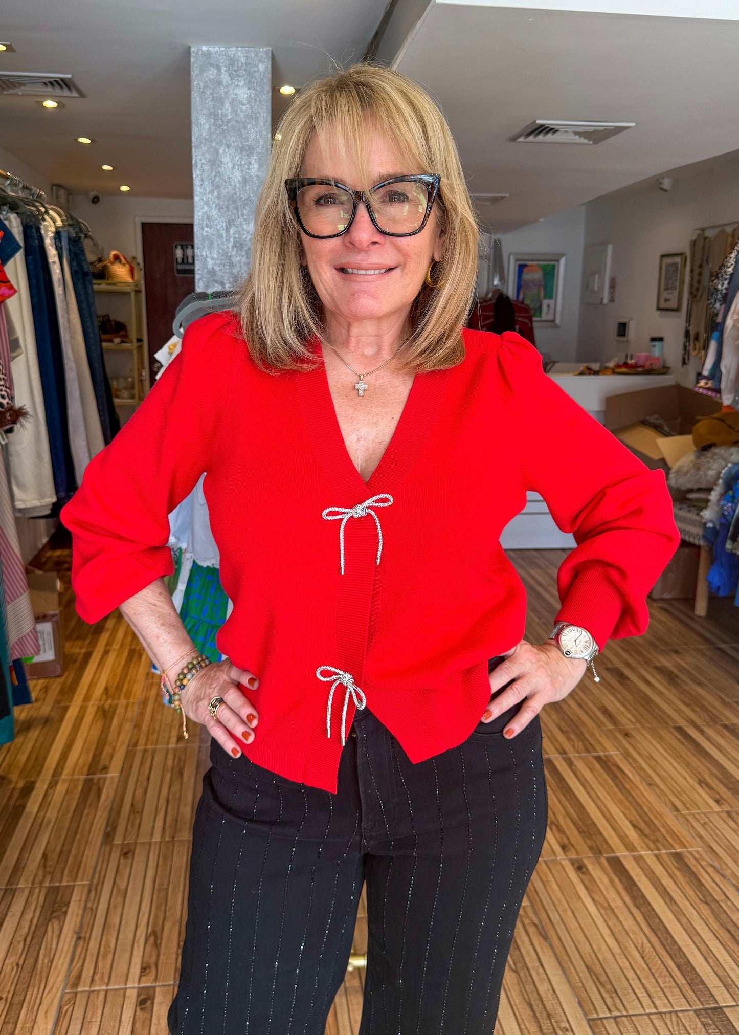 Lisa Bow Tie Sweater