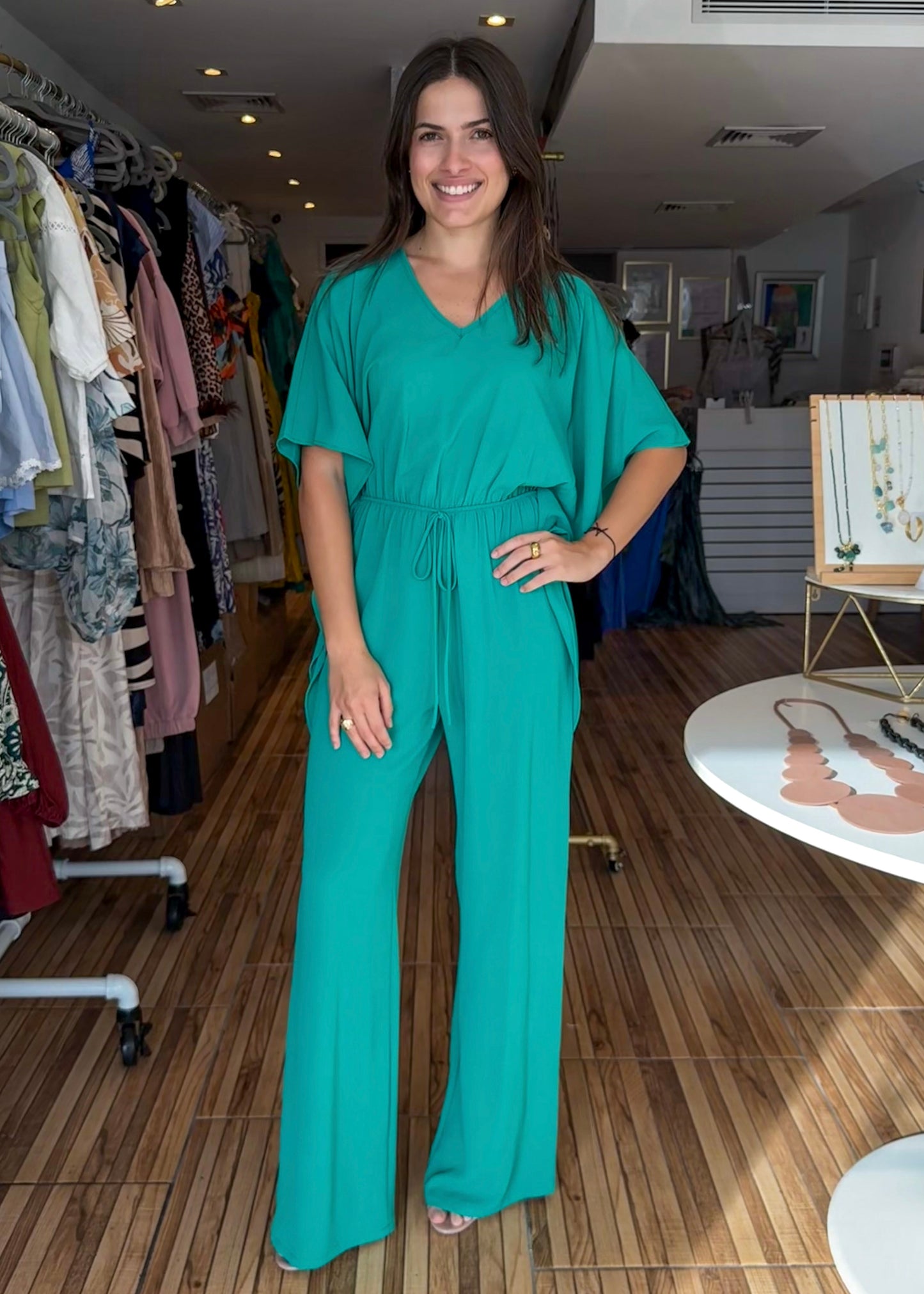 Jade Green Jumpsuit