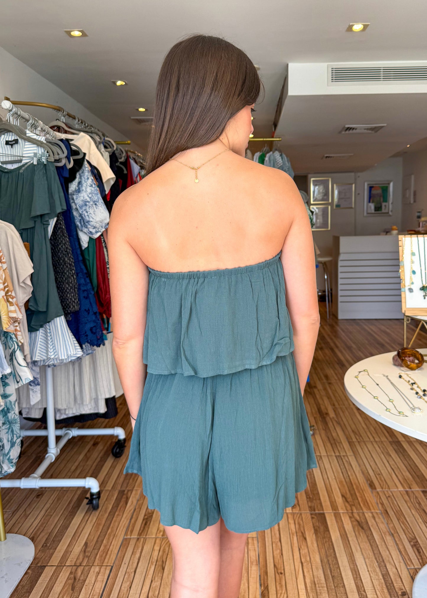 Samantha Sage Green Romper