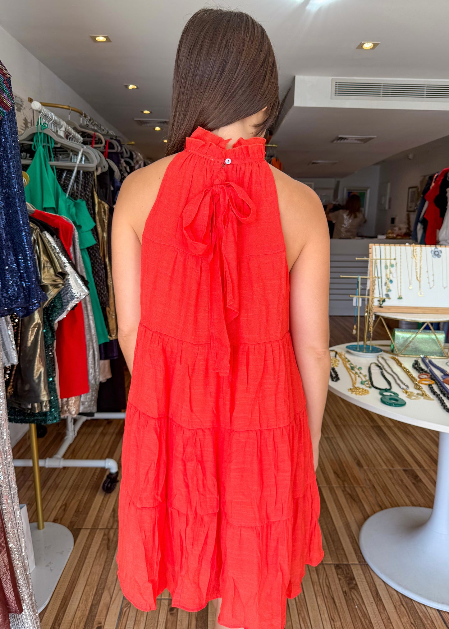 Rita Red Short Dress