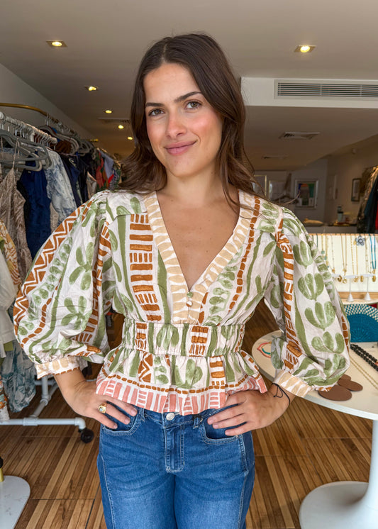 Bella Bellini Print Top