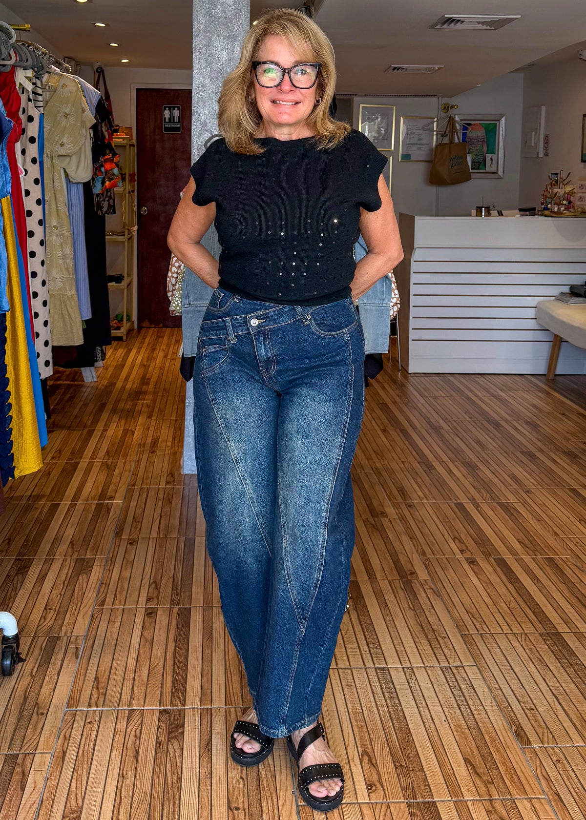 Candace High Waisted Barrel Jeans