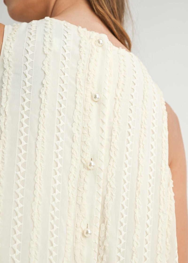 Camilla Cream Short Dress