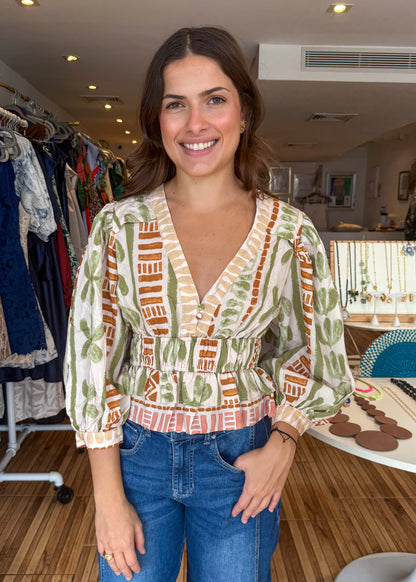 Bella Bellini Print Top