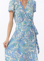 Load image into Gallery viewer, Leslie Blue Print Maxi Dress
