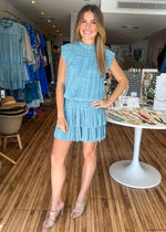 Load image into Gallery viewer, Lucia Blue Short Dress
