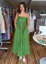 Load image into Gallery viewer, Matilda Moss Green Maxi Dress
