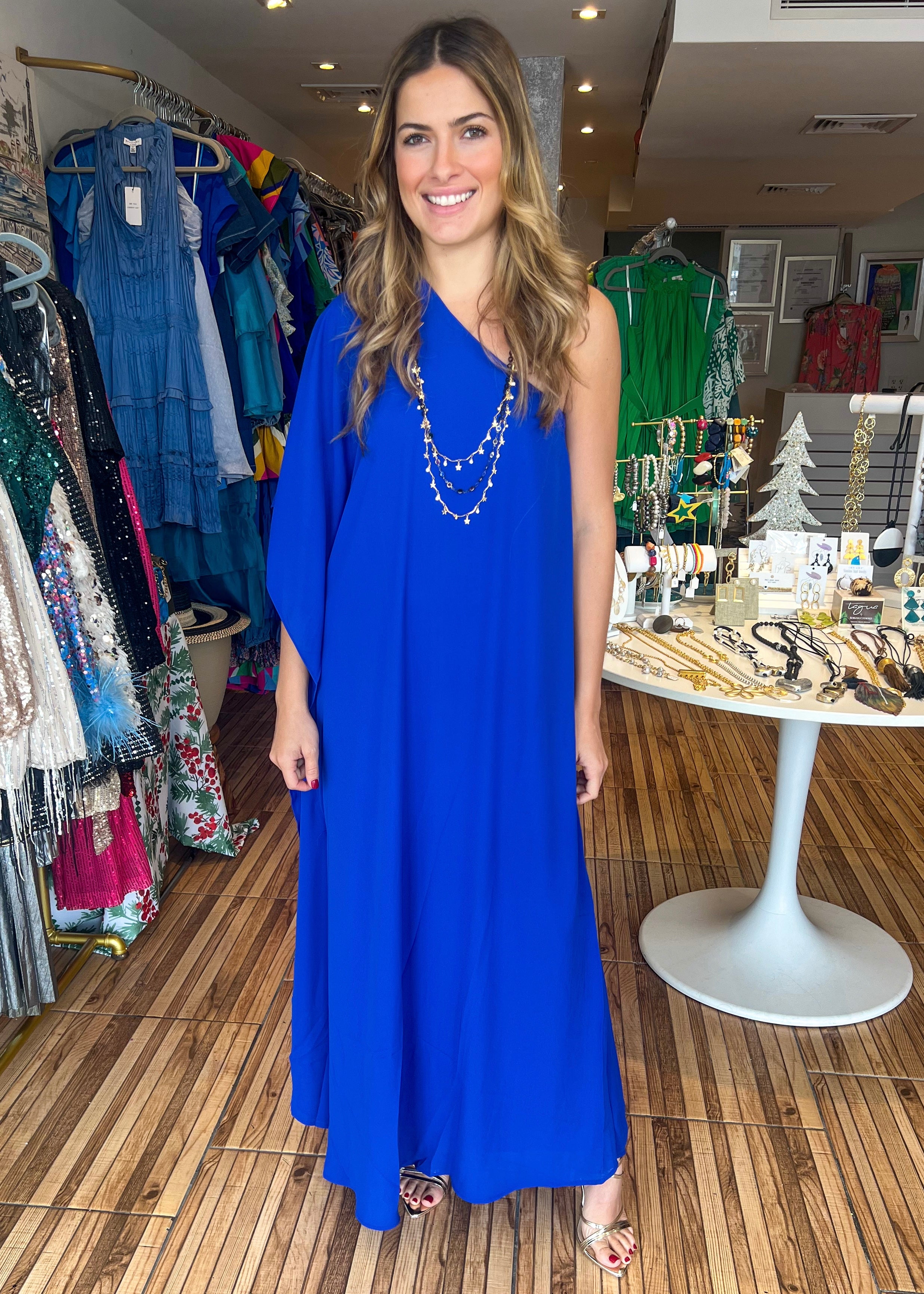 Julie Navy Blue Maxi Dress