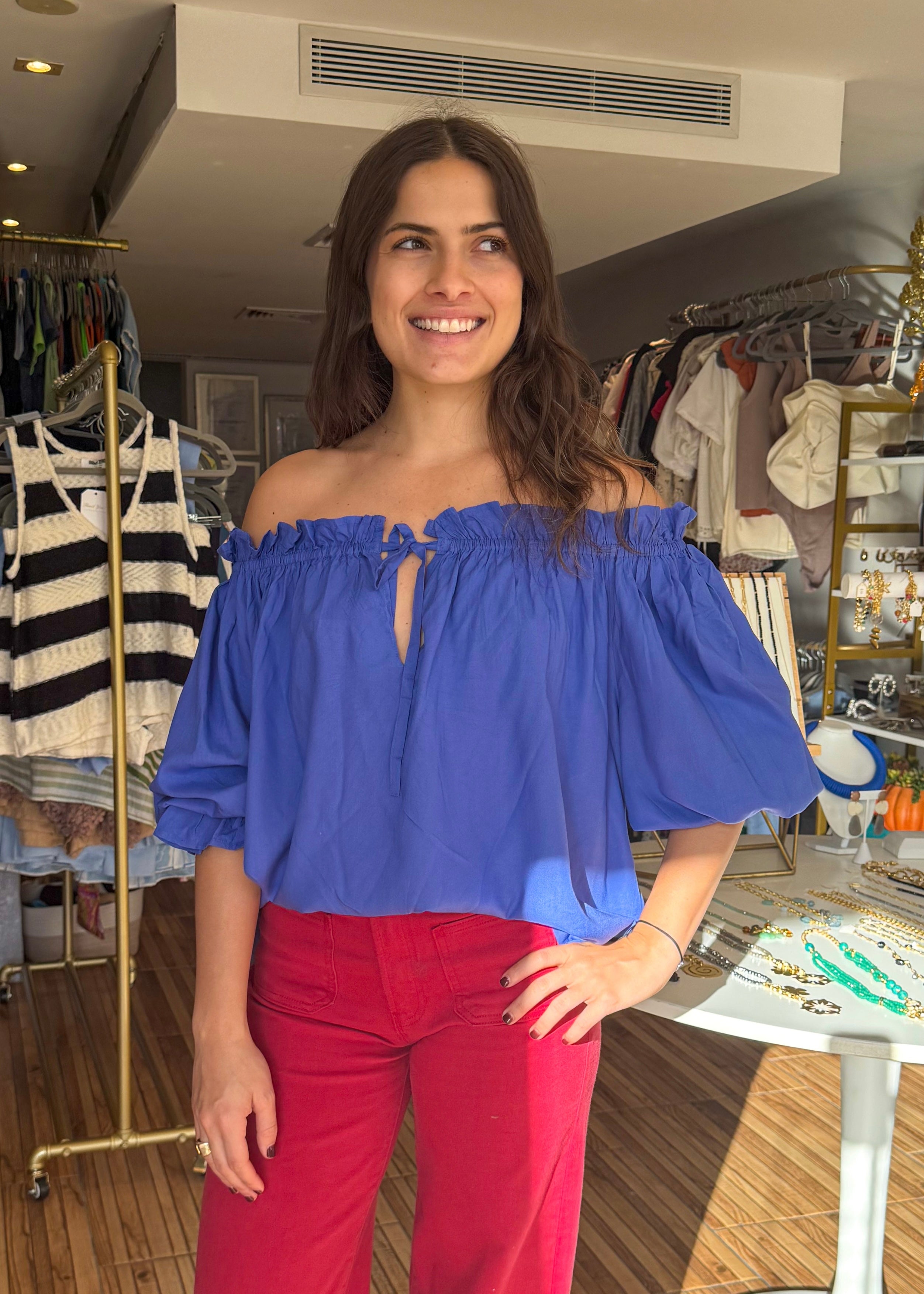 Sasha Sapphire Blue Top