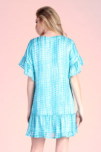 Stacy Turquoise Short Dress