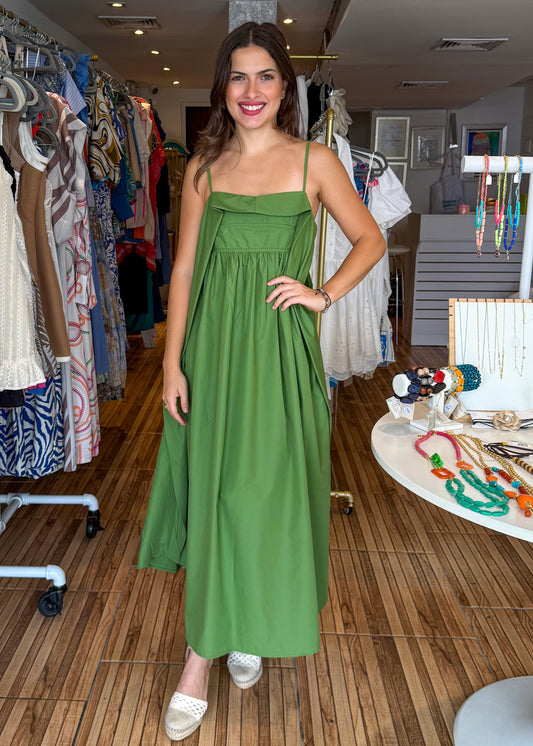 Matilda Moss Green Maxi Dress