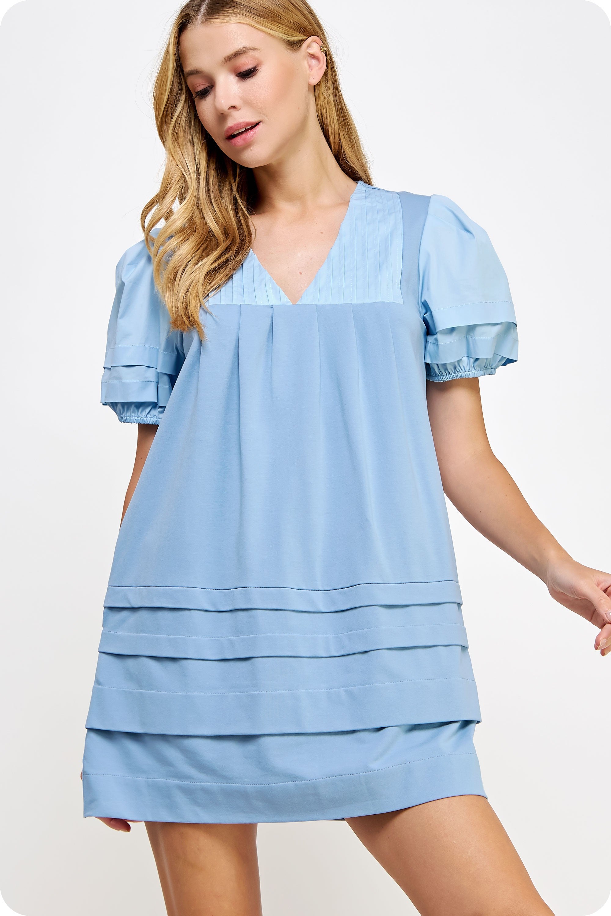 Cindy Chambray Short Dress