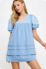 Load image into Gallery viewer, Cindy Chambray Short Dress
