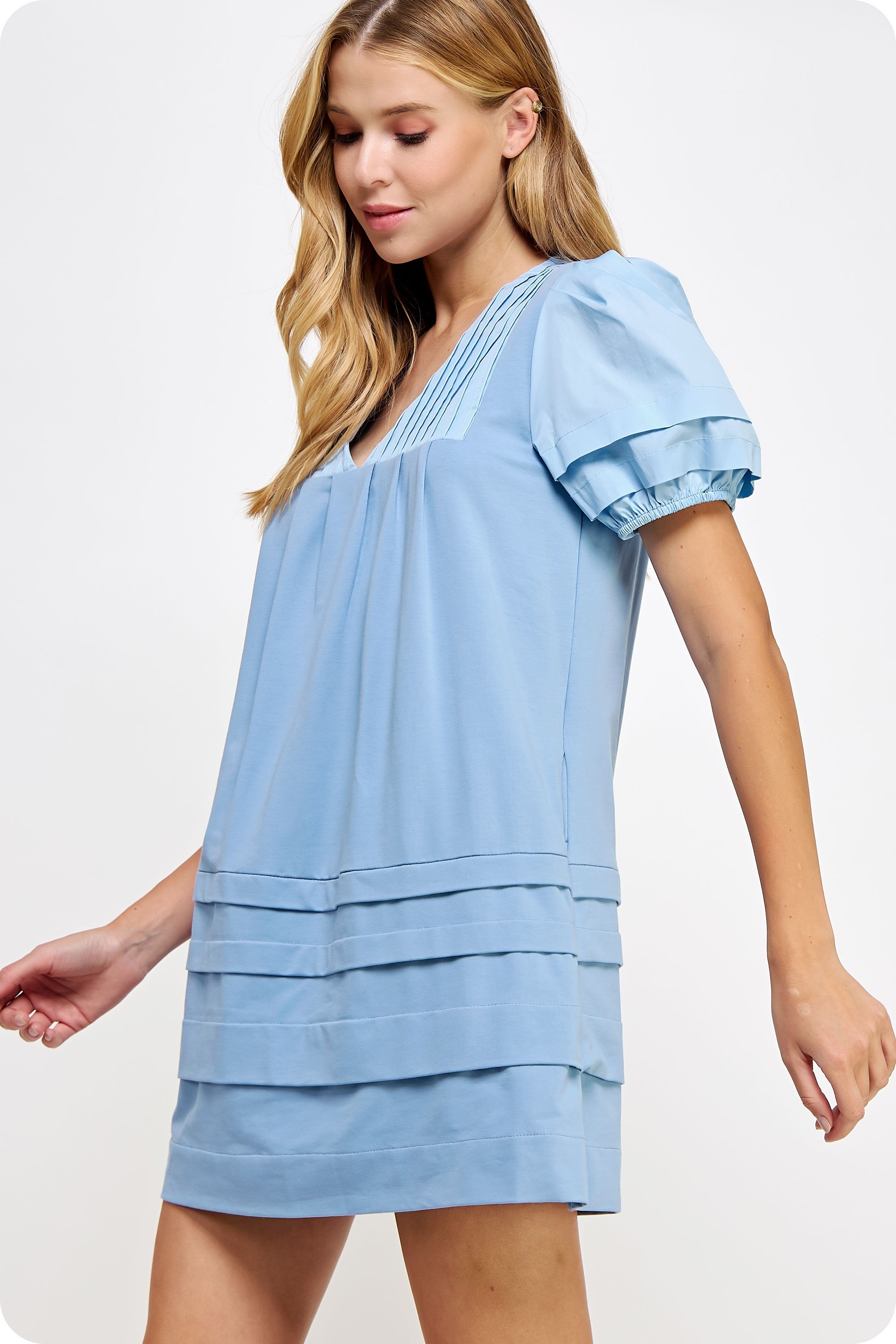 Cindy Chambray Short Dress