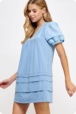 Load image into Gallery viewer, Cindy Chambray Short Dress
