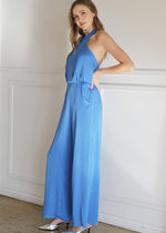 Load image into Gallery viewer, Bianca Blue Jumpsuit
