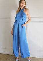 Load image into Gallery viewer, Bianca Blue Jumpsuit
