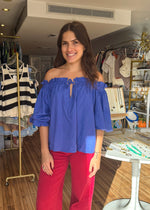 Load image into Gallery viewer, Sasha Sapphire Blue Top
