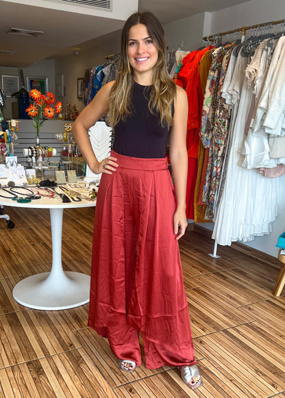 Clara Satin Pants