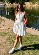 Load image into Gallery viewer, Melissa White Lace Short Dress
