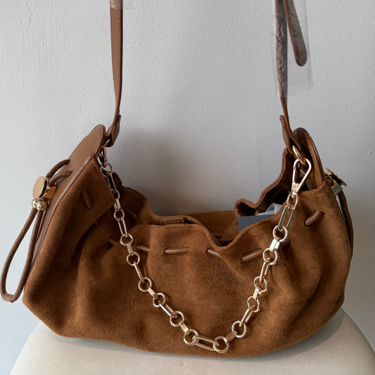 Brown Suede Bag