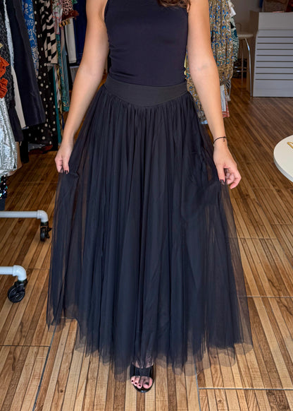 Demi Black Tulle Skirt