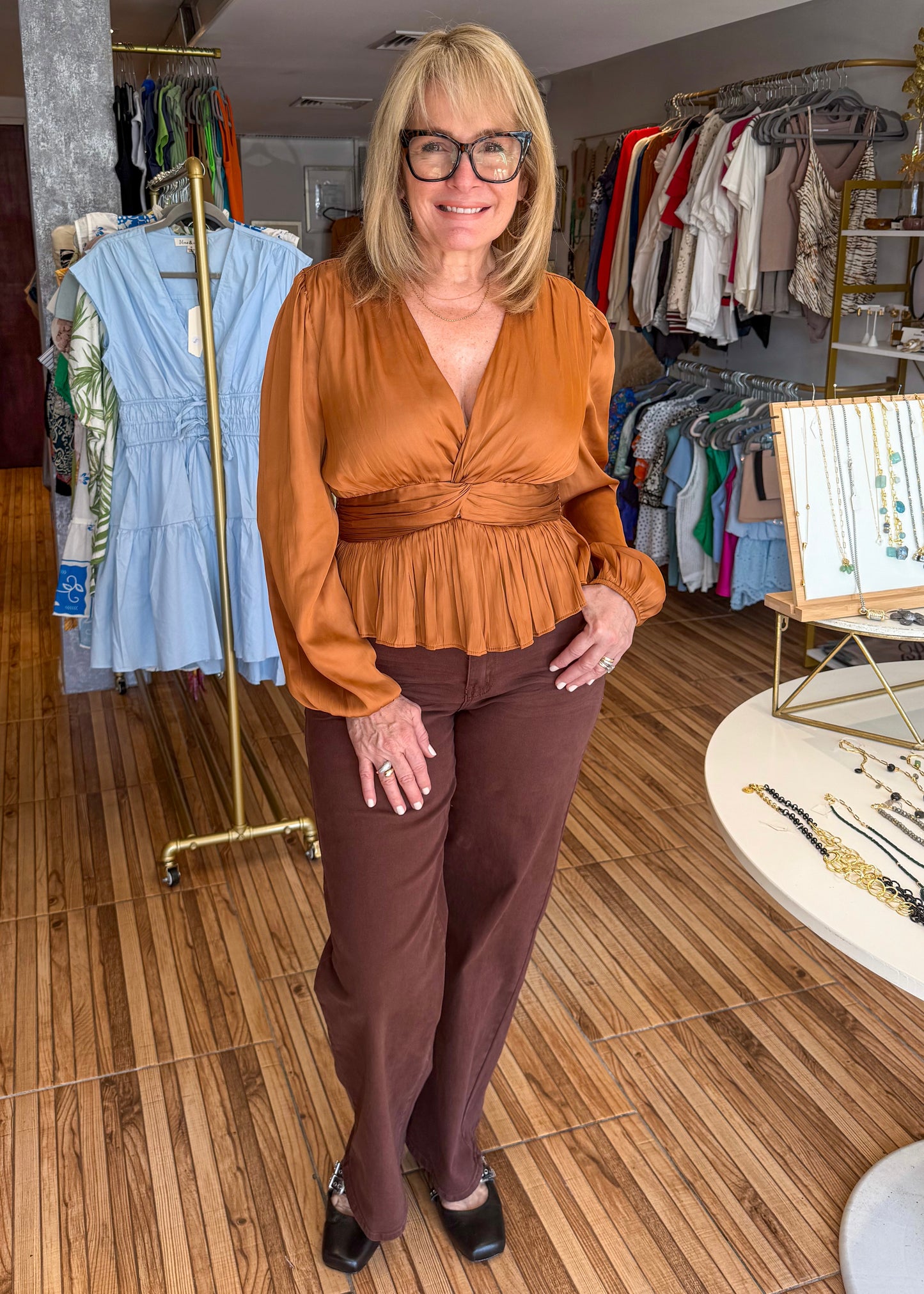 Margarita Satin Top