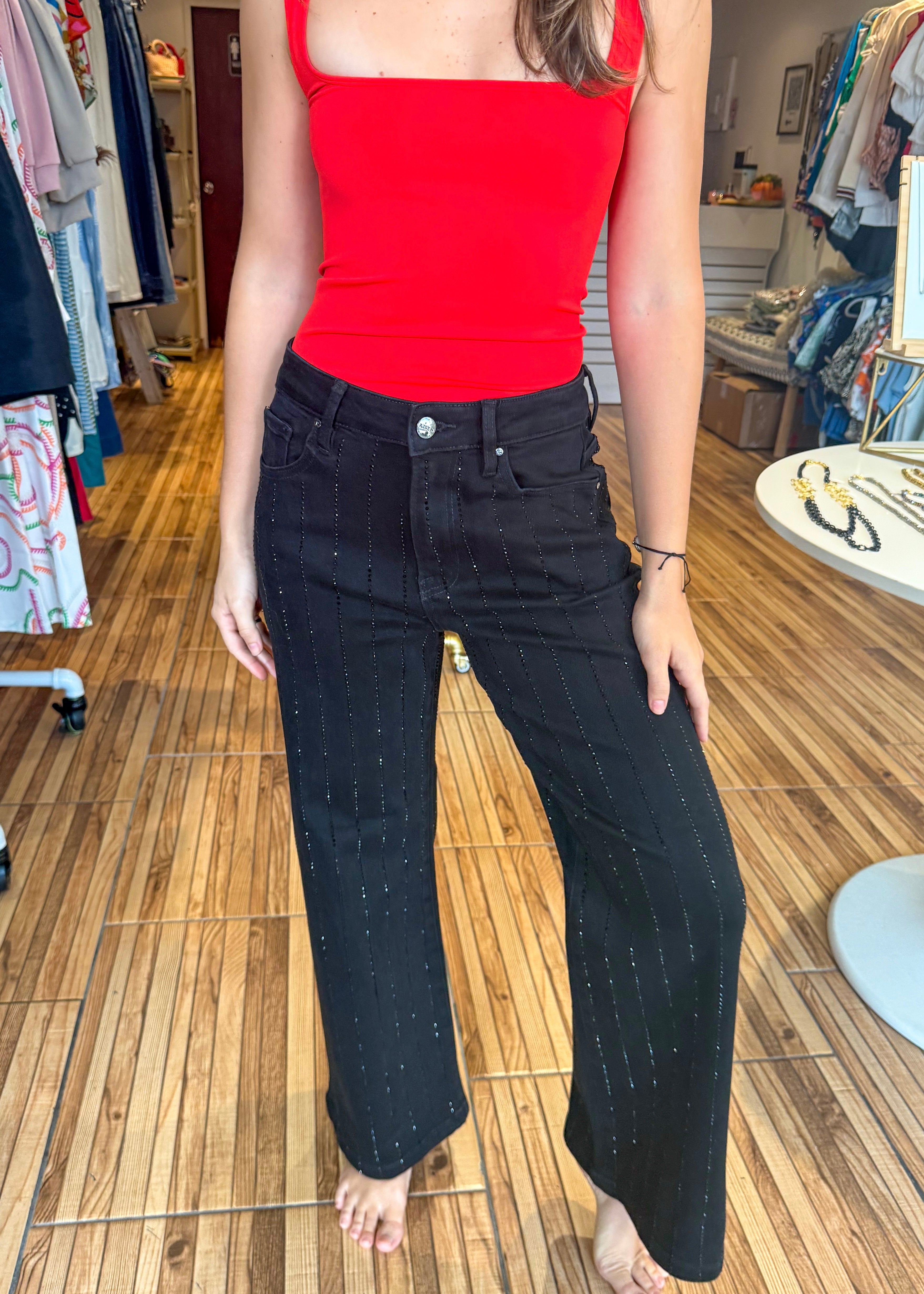Christina Black Denim Jeans