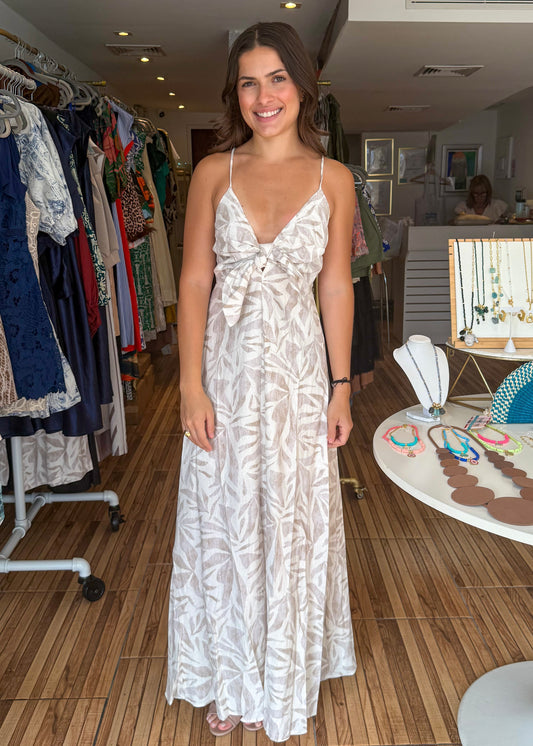 Emily Seashore Print Maxi Dress