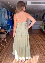 Load image into Gallery viewer, Isabel Green Maxi Dress
