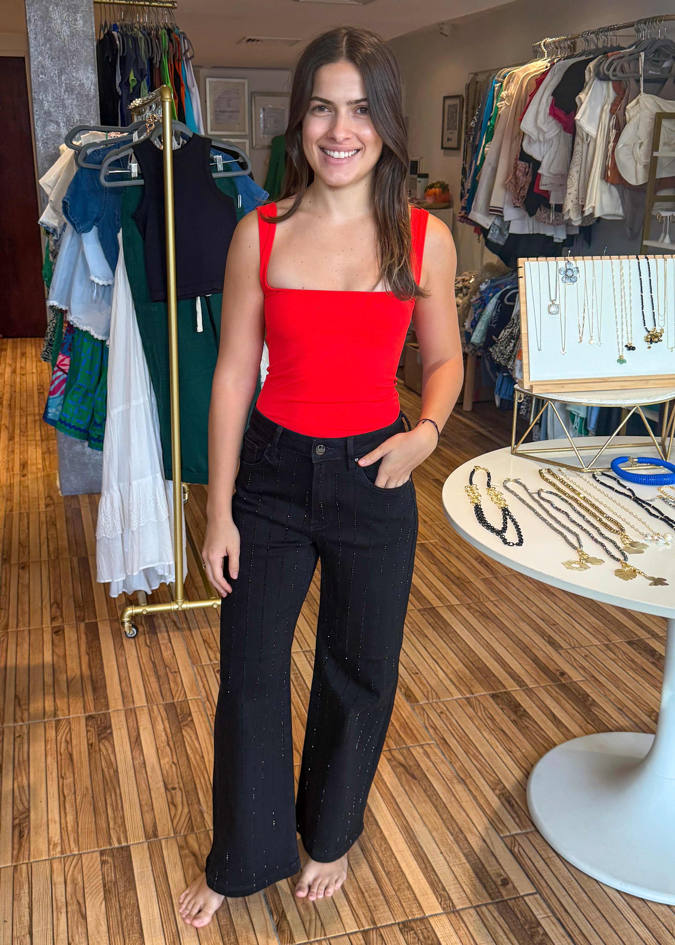 Christina Black Denim Jeans