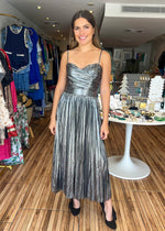 Load image into Gallery viewer, Alessandra Silver Maxi Dress
