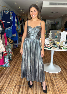 Alessandra Silver Maxi Dress