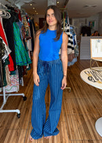 Load image into Gallery viewer, Amanda Striped Denim Pants
