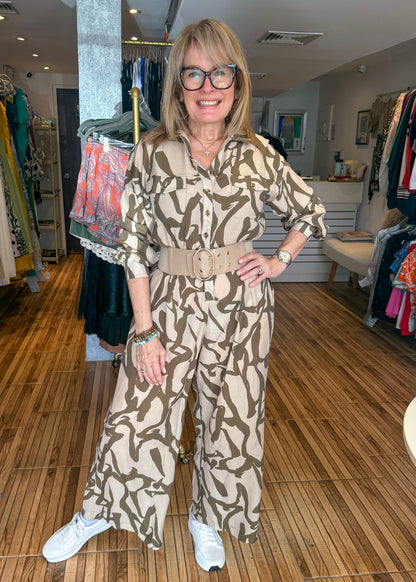 Stacy Print Jumpsuit