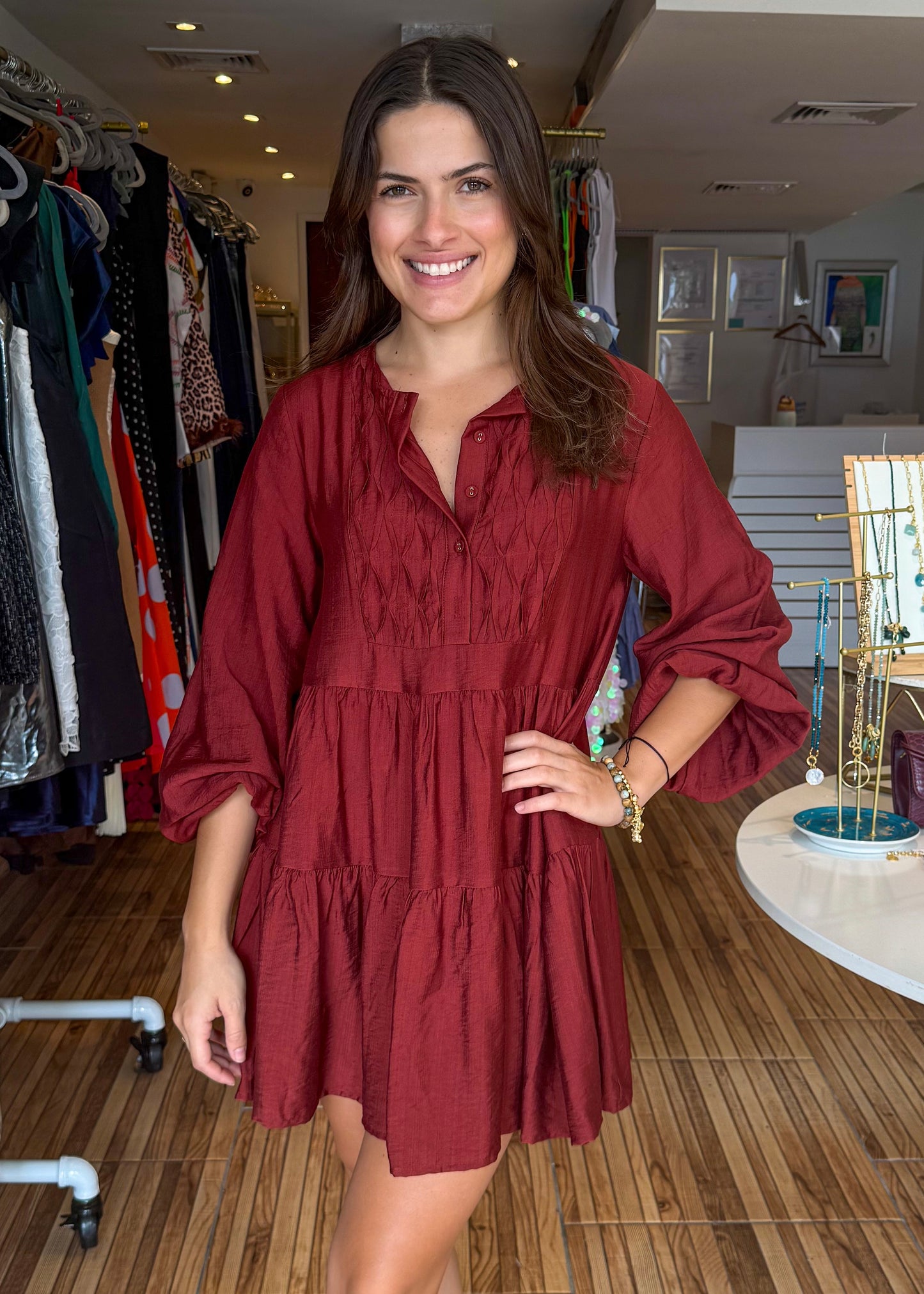 Mandy Rust Short Dress