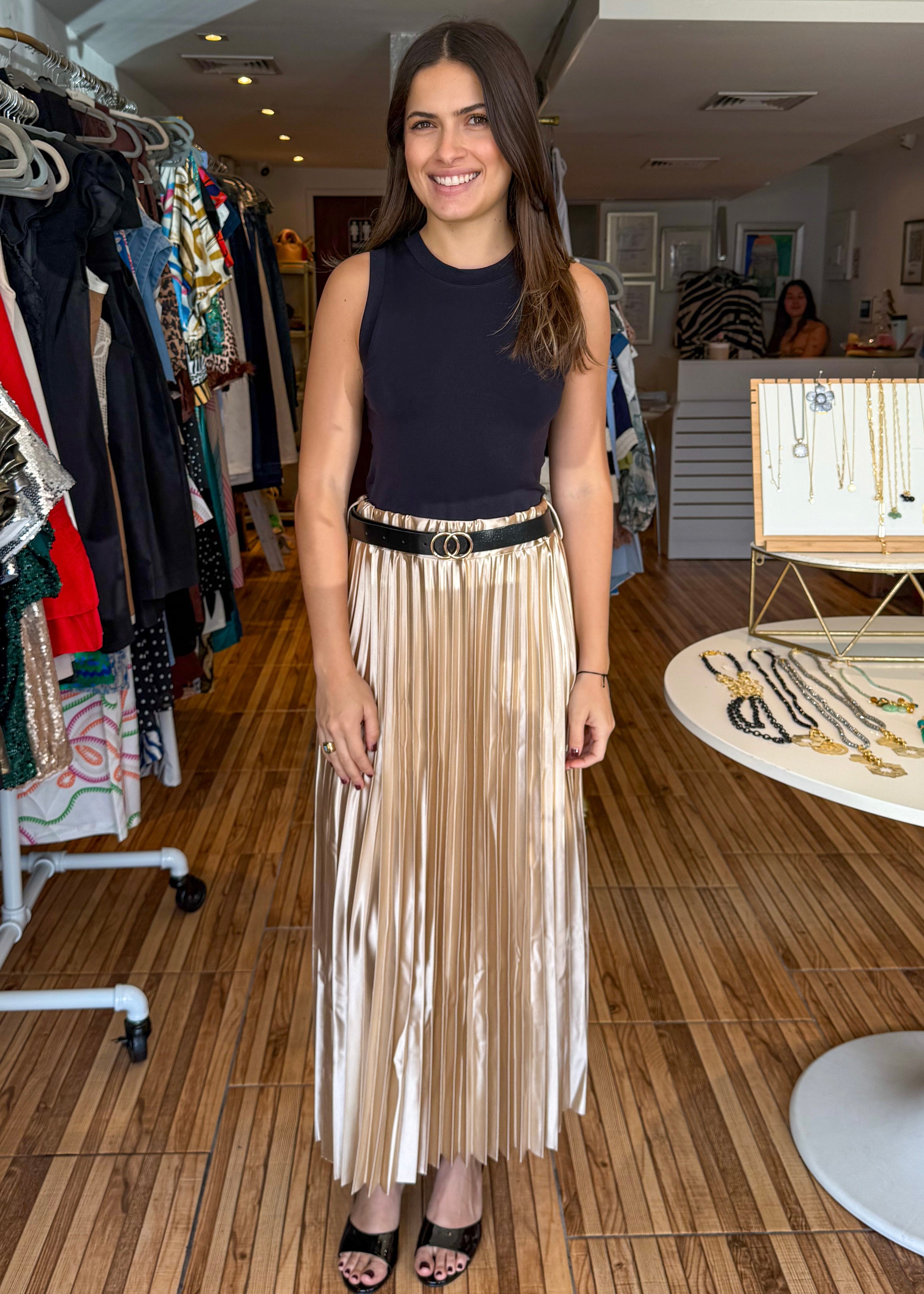 Charlotte Champagne Skirt