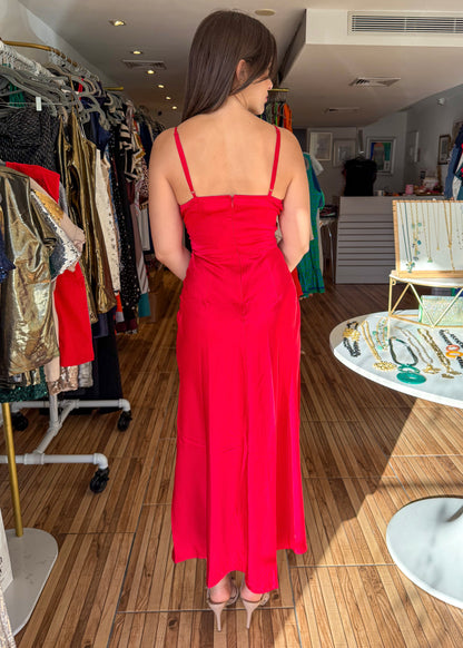 Cherry Red Maxi Dress