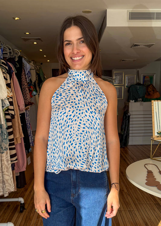 Hayley Halter Polkadot Top