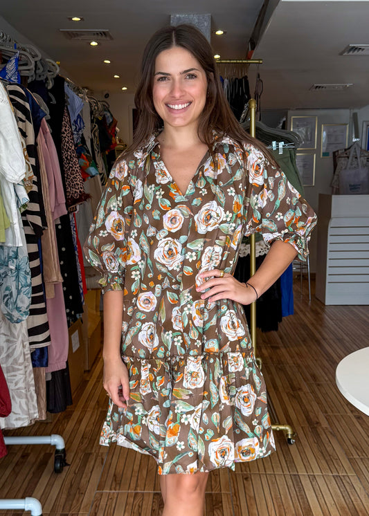 Fiona Floral Short Dress