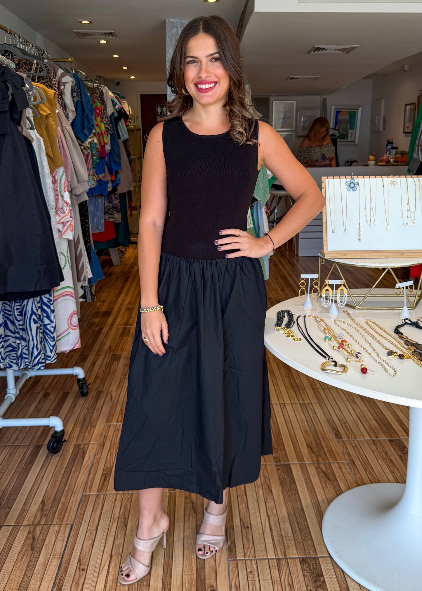 Veronica Black Maxi Dress