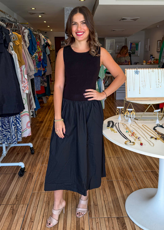 Veronica Black Maxi Dress