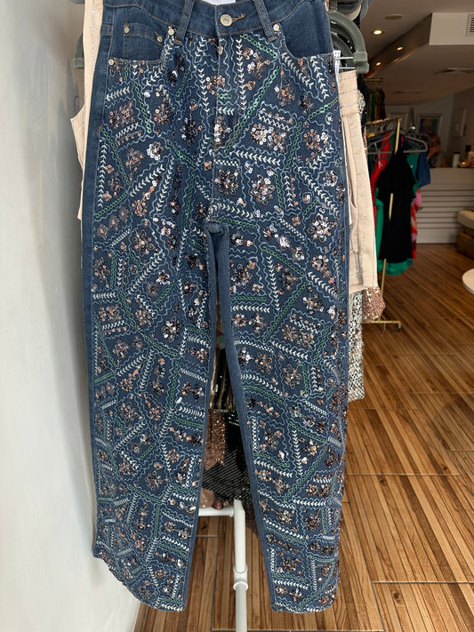 Lola Colorful Sequin Jeans