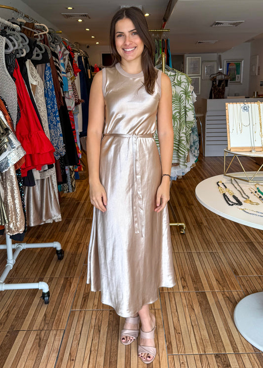 Carrie Champagne Maxi Dress