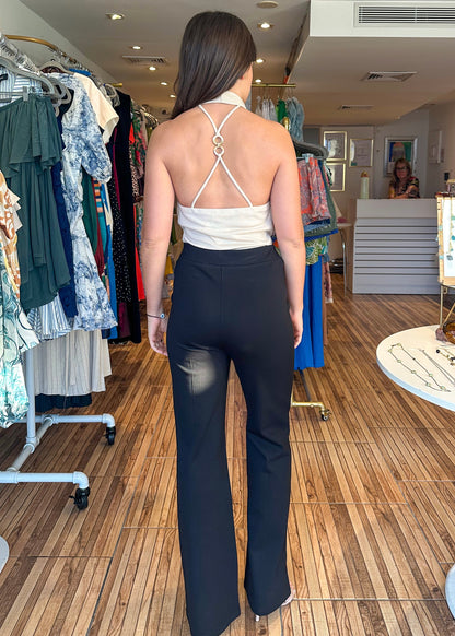 Izzy Ivory Cowl Neck Top