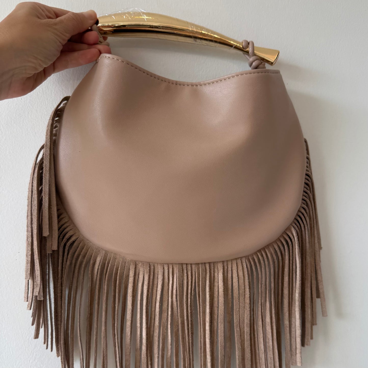 Leather Fringe Bag