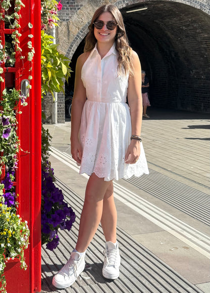 Melissa White Lace Short Dress