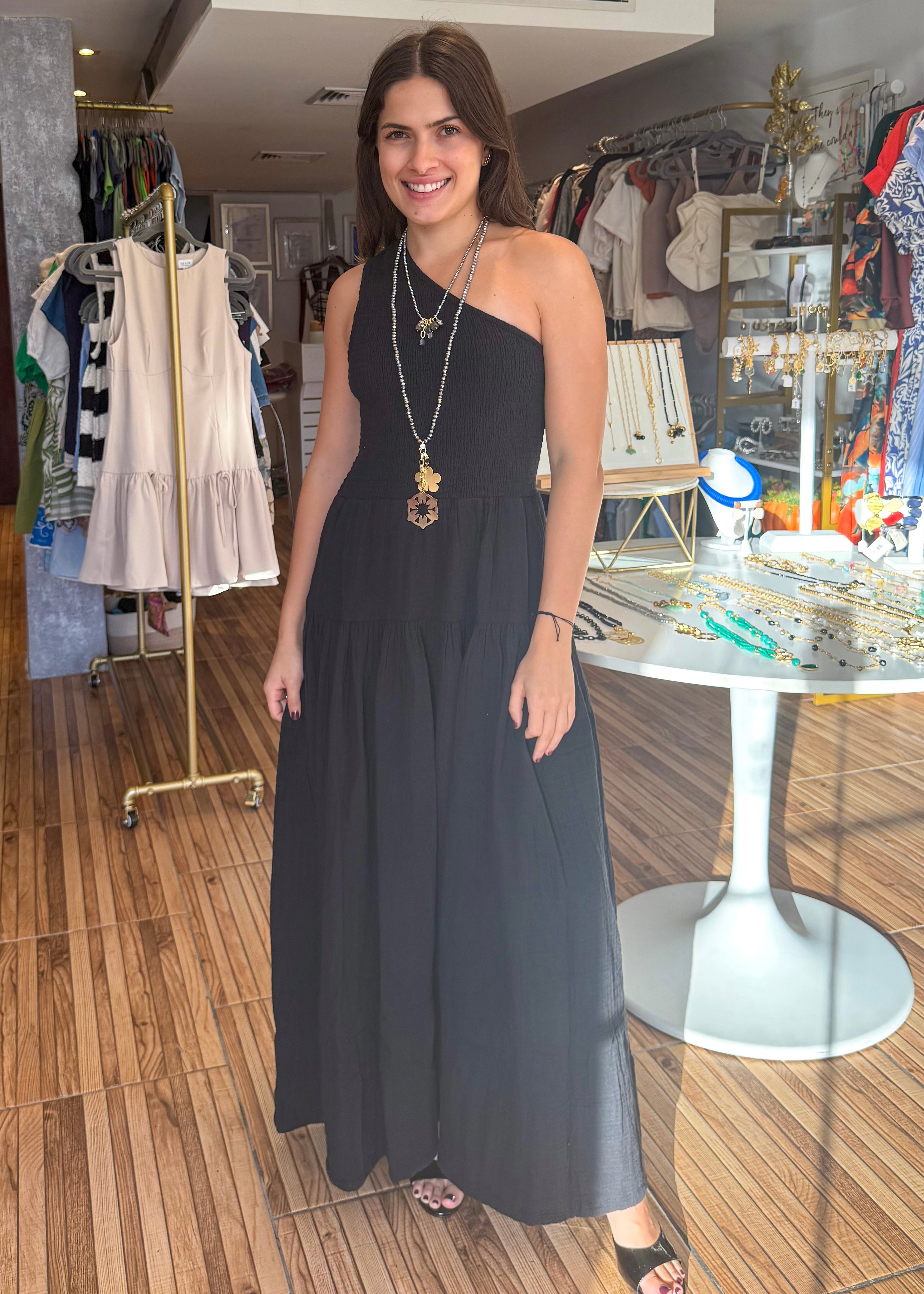 Lola Black Maxi Dress